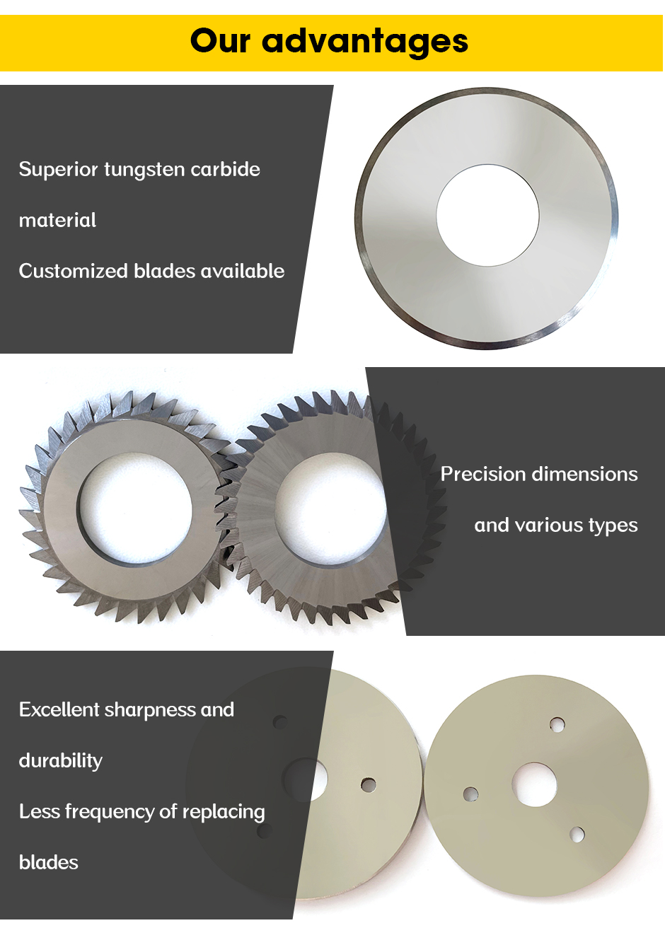 Hot Sell Round Tungsten Cemented Carbide Blade For Woodworking With Teeth
