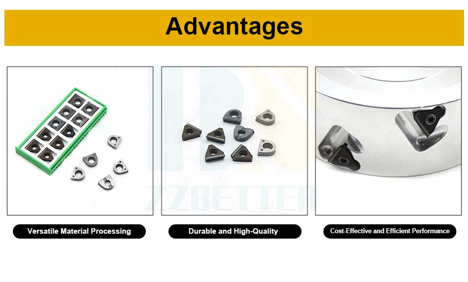 Replaceable Diamond PCD Inserts for PCD Pre-Milling Cutter