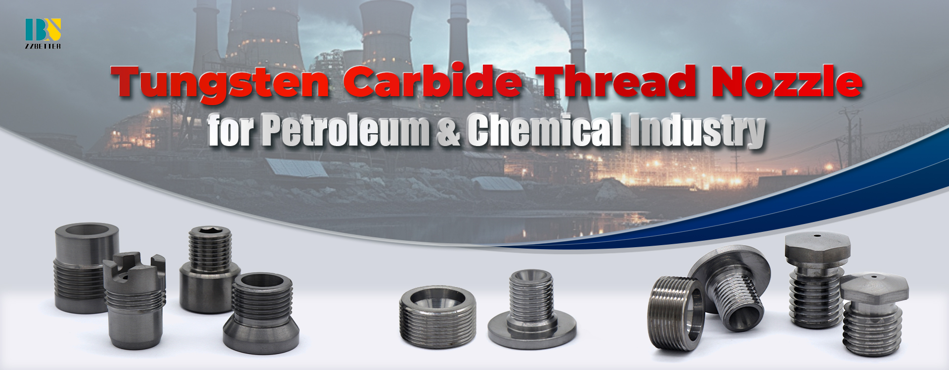 Tungsten Carbide Thread Nozzle for Petroleum & Chemical Industry