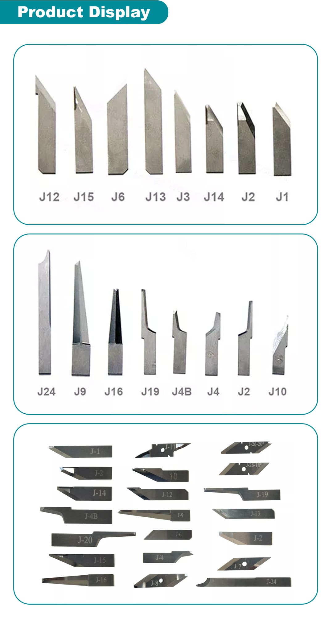 Tungsten Carbide Blades