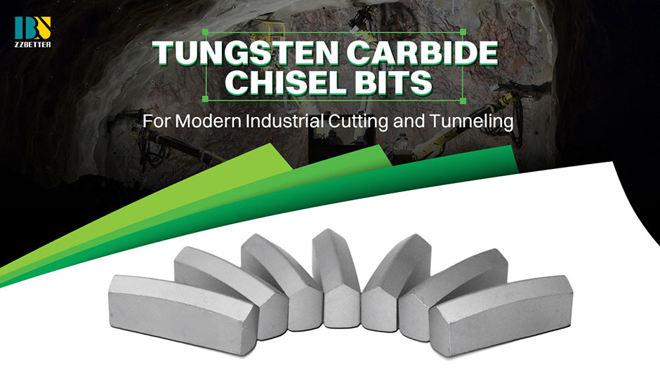Tungsten Carbide Chisel Bits For Modern Industrial Cutting and Tunneling Tungsten Carbide Chisel Bits For Modern Industrial Cutting and Tunneling